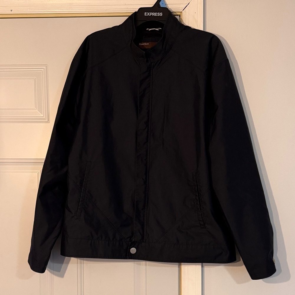 Perry Ellis Men's Black Lightweight Jacket